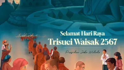 Ucapan Hari Waisak dari Jokowi