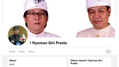 Heboh akun Facebook dengan nama Bupati Badung I Nyoman Giri Prasta itu mengirim pesan melalui messenger kepada ASN.
