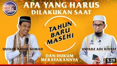 Bolehkah Umat Islam Merayakan Tahun Baru? Begini Hukumnya Menurut Ustadz Abdul Somad dan Ustadz Adi Hidayat