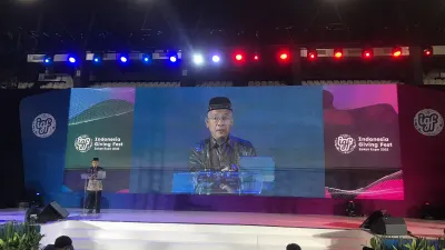 Indonesia Giving Fest - Zakat Expo 2022 resmi dibuka di Tennis Indoor Senayan, Jakarta, pada Jumat, 23 Desember 2022.