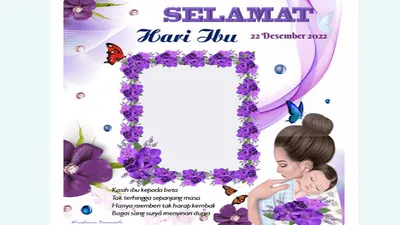 Twibbon gratis untuk menyambut Hari Ibu 22 Desember 2022 yang bisa digunakan dan bagikan di media sosial.