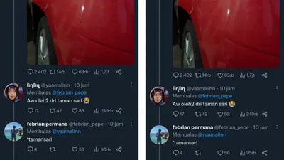 Viral! Beginilah Respon Mobil Ditabrak Singa, Netizen:  Tumben, Mobil Penyok Kesenggol Pengendaranya Gak Turun.(Twitter @febrian_pepe)