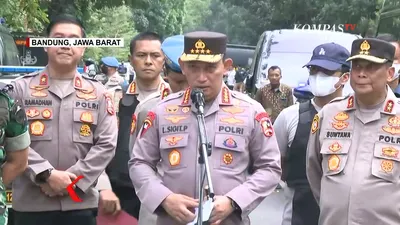 Konferensi pers Kapolri Jenderal Listyo Sigit Prabowo terkait bom bunuh diri di Polsek Astana Anyar Bandung 