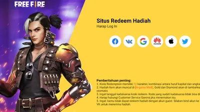 Situs penukaran kode redeem FF.
