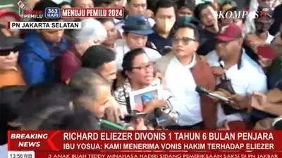 Rosti Simanjuntak Beri Pesan Pada Bharada E Usai Pembacaan Vonis: Kami Maafkan Agar Anakku Damai