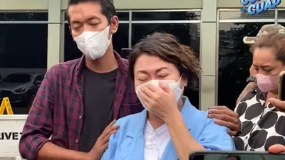 Sambil Menangis, Indi Barends Ceritakan Kronologi Indra Bekti Tak Sadarkan Diri di Kamar Mandi
