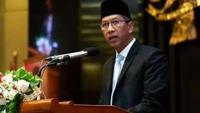 Heru Budi Hartono selaku Pj Gubernur DKI Jakarta dihujat oleh publik usai berencana mengganti slogan di Ibu Kota.