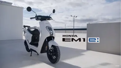 Honda EM1 e dipamerkan di ajang IIMS 2023.