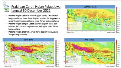 Kabar Buruk! BMKG Prediksi Cuaca Ekstrem Akan Terjadi di Peralihan Tahun Baru, Ini Persebaran Daerahnya