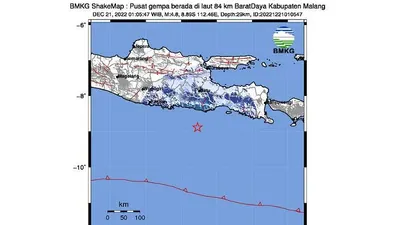 Malang 2 Kali Diguncang Gempa Pada Rabu Dinihari
