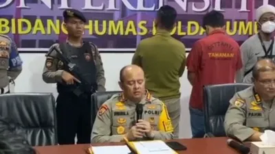Momen penangkapan Aditya Hasibuan