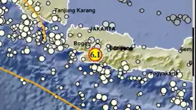 Gempa 6,1 Magnitude  di Sukabumi Hari Ini 8 Desember 2022, Guncangan Terasa Sampai Wilayah Jawa Barat Lainnya