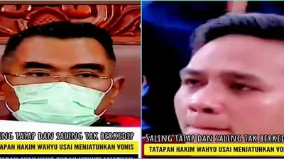 Viral! Tatapan Mata Hakim Wahyu Iman Saat Jatuhkan Vonis pada Richard Eliezer, Warganet: Teduh Bikin Merinding