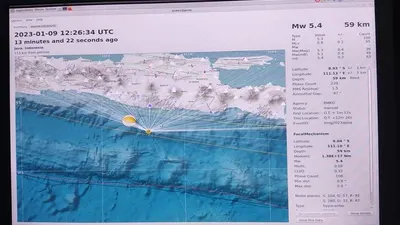 Senin, 9 Januari 2023 gempa bumi guncang wilayah Indonesia tepatnya di daerah Pacitan Jawa Timur.