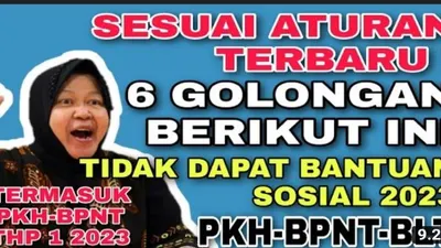Mohon Maaf! Aturan Baru, 6 Golongan Ini Tidak Akan Dapatkan Bansos Lagi di Tahun 2023, Apa Saja? Simak Yuk di Sini