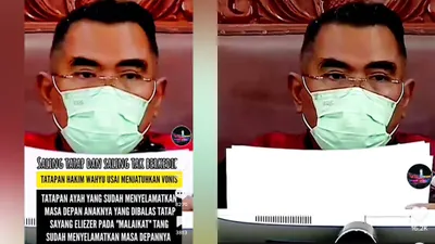 Momen Tatapan Teduh Hakim Wahyu Iman Santoso Pada Richard Eliezer Usai Bacakan Vonis Bikin Netizen Terharu