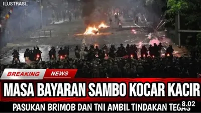 CEK FAKTA: Pendukung Bayaran Ferdy Sambo Coba Bikin Onar, Terpaksa Pasukan Brimob Ambil Tindakan Tegas