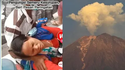 Viral Video Wanita Kesurupan di Posko Pengungsian Gunung Semeru,Meracau Bencana Ada Karena Kesombongan Manusia