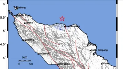Gempa Bumi M4,0 Guncang Lhokseumawe Aceh Akibat Aktivitas Sesar