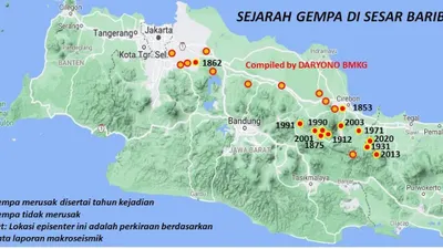 Waspada! Ancaman Sesar Baribis Sangat Nyata: Biang Kerok Gempa Karawang, Maksimal Capai 7,5 Magnitudo