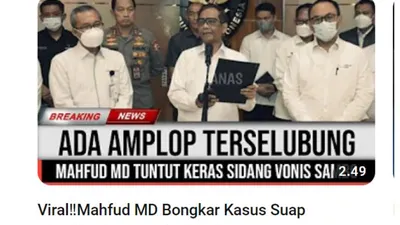 Viral! Mahfud MD Bongkar Kasus Suap di Balik Sidang Ferdy Sambo, Cek Faktanya di Sini