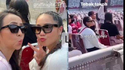 Nagita Slavina di konser BLACKPINK