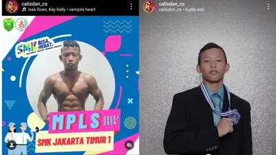 Foto Siswa Bertubuh Kekar