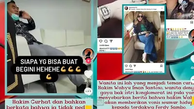 CEK FAKTA: Video Viral Diduga Hakim Wahyu Imam Santoso Curhat Sidang Kasus Ferdy Sambo kepada Wanita Misterius