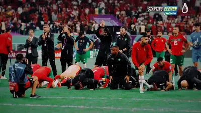Panutan! Maroko Tetap Sujud Syukur Meskipun Gagal Masuk Final, Tetap Jadi Kebanggaan Afrika karena Rekornya