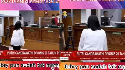 Putri Candrawathi langsung keluar ruang sidang usai divonis 20 tahun penjara tanpa menemui tim pengacaranya, warganet menduga kesal.