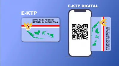 Ilustrasi Kartu Tanda Penduduk (KTP) digital akan resmi diadakan menggantikan KTP elektronik (e-KTP untuk menghemat APBN.
