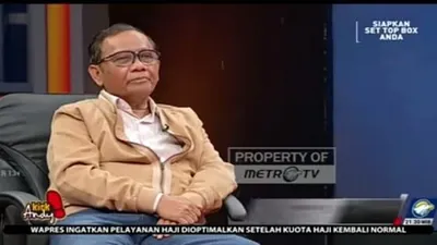 Mahfud MD dalam acara Kick Andy Metro TV