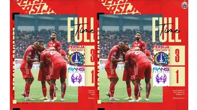 Persija Kembali ke Puncak Klasmen Usai Tumbangkan RANS Nusantara FC
