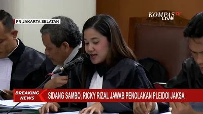 Pembacaan Duplik di Pengadilan Negeri Jakarta Selatan (tangkapan layar Youtube Kompas TV)