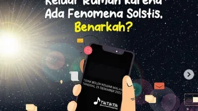 Beredar rumor tentang fenomena solstis di media sosial yang mengimbau orang tidak keluar rumah pada 21 Desember