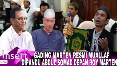 Gading Marten Mualaf di Depan Ustadz Abdul Somad Demi Nikahi Luna Maya? Cek Faktanya