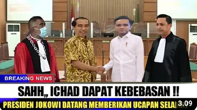 Resmi Bebas, Presiden Jokowi Datang Memberikan Ucapan Selamat Pada Bharada E