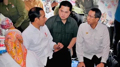 Erick Thohir dengan Presiden Jokowi