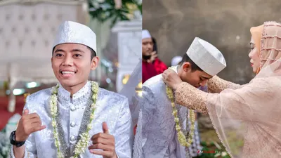Ibunda Norma Risma bersama dengan menantunya saat pesta pernikahannya 