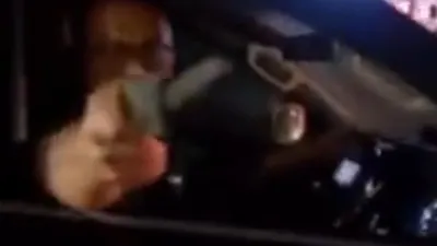 Aksi Penodongan Senjata Tajam Mobil Pajero Hitam