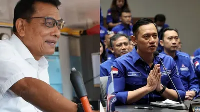 Moeldoko dan Agus Harimurti Yudhoyono (AHY)