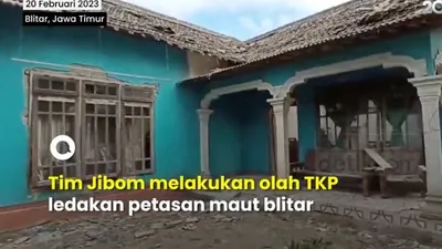 Kasus ledakan di Dusun Tegalrejo, Desa Karangbendo, Kecamatan Ponggok, Blitar, Jawa Timur mulai diidentifikasi.
