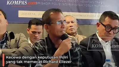 Richard Eliezer tetap dipertahankan menjadi anggota Polri, Samuel Hutabarat ungkap kekecewaan atas putusan dalam sidang kode etik Polri.