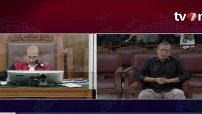 Agus Nurpatria dalam sidang vonis Obtruction of Justice dalam pembunuhan Brigadir Yosua