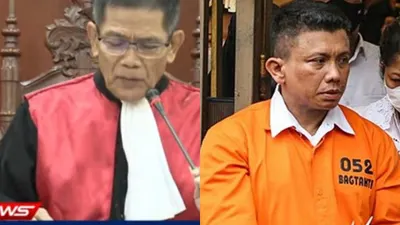 Hakim Ketua Singgih Budi Prakoso bacakan putusan banding Ferdy Sambo