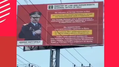 Viral Baliho Raksasa di Bali