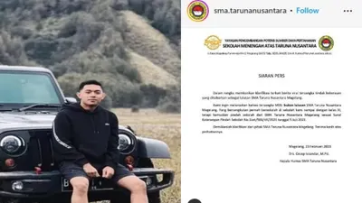 CEK FAKTA! Benarkah Mario Dandy Alumni SMA Taruna Nusantara Pihak Sekolah Tegaskan Hal Ini