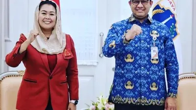 Anies Baswedan dan Yenny Wahid 