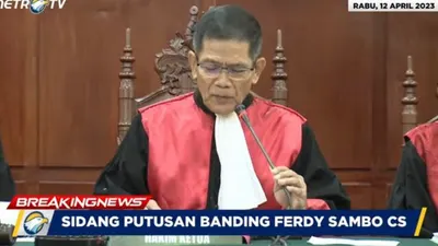 Hakim ketua Singgih Budi Prakoso, Detik-detik Sidang Putusan Banding Ferdy Sambo Cs 