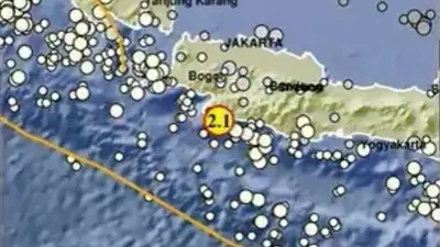 Gempa Bumi 2,1 Magnitudo di Sukabumi